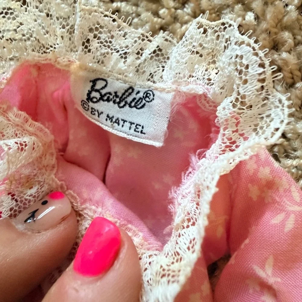 Vintage Barbie Fashion Dream Wrap #1476 Robe and hanger in GUC